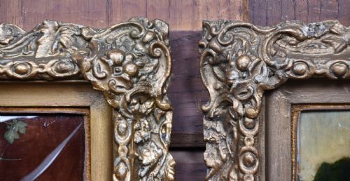 PAIR OF VICTORIAN CRYSTOLEOMS PAINTINGS - ADDITIONAL PHOTO 6