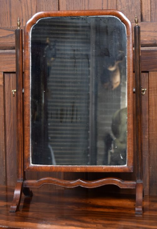 edwardian mahogany dressing table mirror - CATEGORY: ANTIQUE MIRRORS - DATED EDWARDIAN