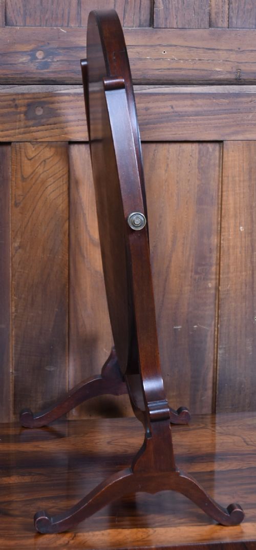 EDWARDIAN OVAL DRESSING TABLE MIRROR - ADDITIONAL PHOTO 3