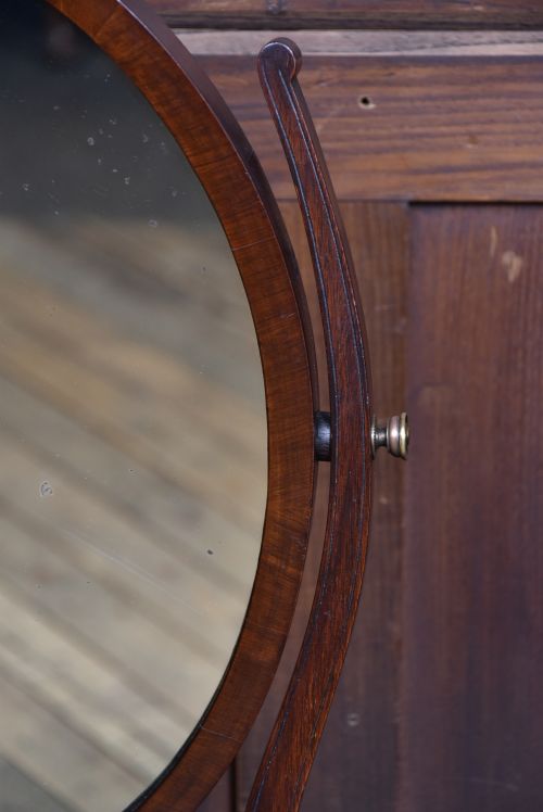EDWARDIAN OVAL DRESSING TABLE MIRROR - ADDITIONAL PHOTO 4