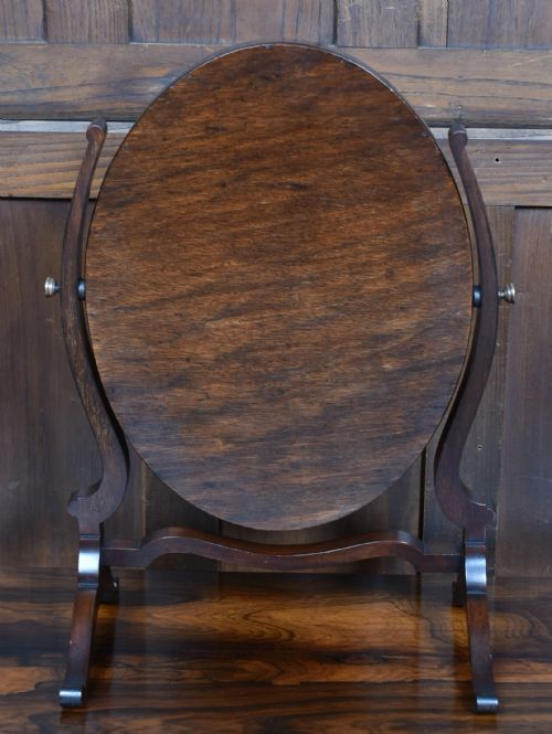 EDWARDIAN OVAL DRESSING TABLE MIRROR - ADDITIONAL PHOTO 7