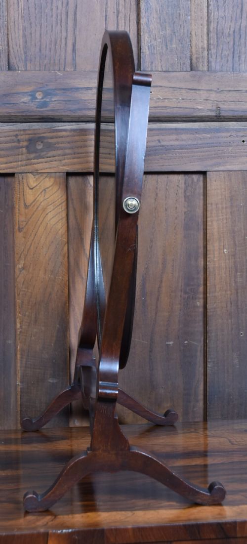 EDWARDIAN OVAL DRESSING TABLE MIRROR - ADDITIONAL PHOTO 8