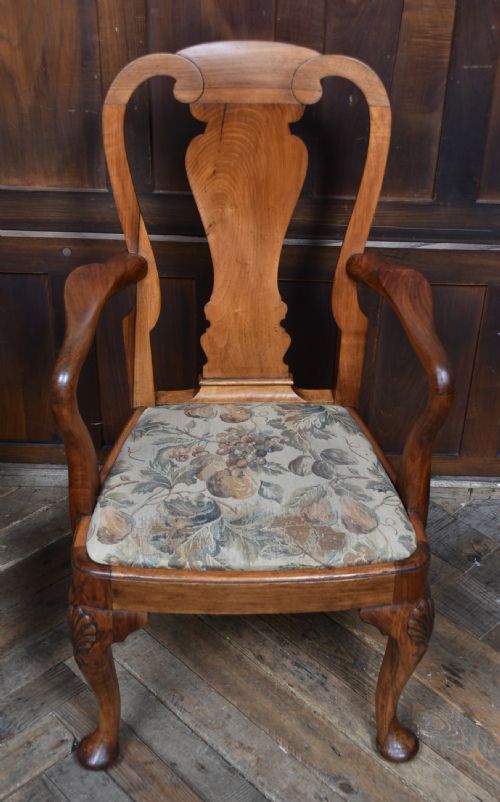 PAIR OF VICTORIAN WALNUT ARMCHAIRS - ADDITIONAL PHOTO 2