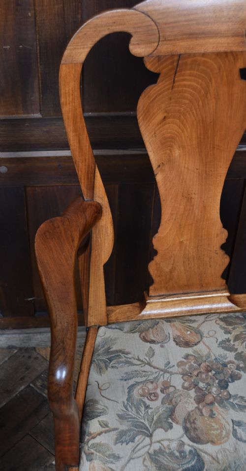 PAIR OF VICTORIAN WALNUT ARMCHAIRS - ADDITIONAL PHOTO 8
