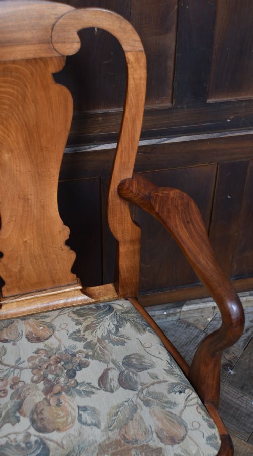 PAIR OF VICTORIAN WALNUT ARMCHAIRS - ADDITIONAL PHOTO 9