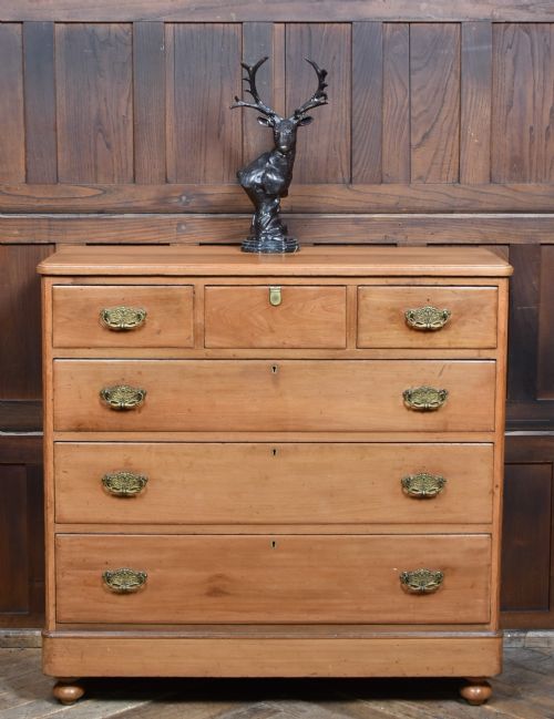 VICTORIAN PINE CHEST OF DRAWERS - ADDITIONAL PHOTO 1