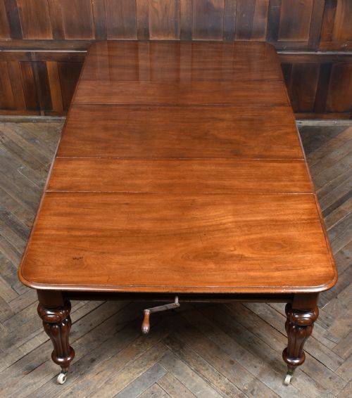 VICTORIAN MAHOGANY WINDOUT TABLE - ADDITIONAL PHOTO 1