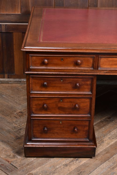 VICTORIAN MAHOGANY PARTNERS DESK - ADDITIONAL PHOTO 2
