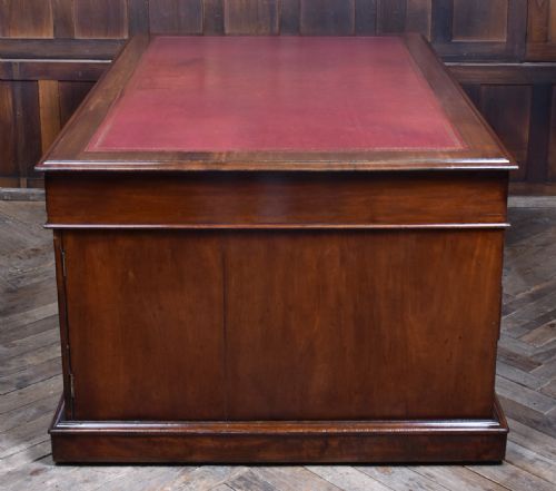 VICTORIAN MAHOGANY PARTNERS DESK - ADDITIONAL PHOTO 12