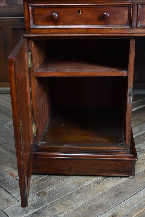 VICTORIAN MAHOGANY PARTNERS DESK - ADDITIONAL PHOTO 15