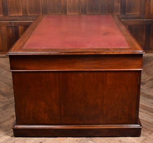 VICTORIAN MAHOGANY PARTNERS DESK - ADDITIONAL PHOTO 16