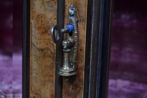 VICTORIAN WALNUT DISPLAY CABINET - ADDITIONAL PHOTO 13
