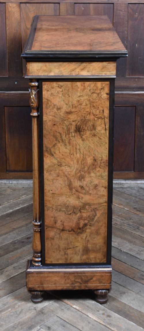 VICTORIAN WALNUT DISPLAY CABINET - ADDITIONAL PHOTO 18