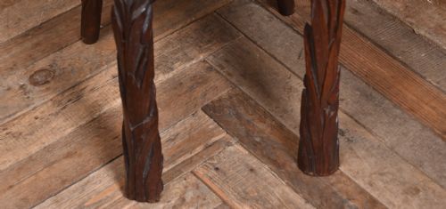 CARVED ANGLOINDIAN KASHMIR WALNUT ARMCHAIR - ADDITIONAL PHOTO 3