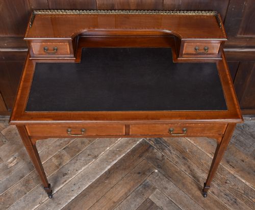EDWARDIAN MAHOGANY LADIES WRITING DESK - ADDITIONAL PHOTO 2