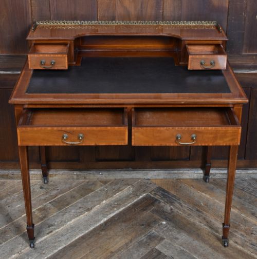 EDWARDIAN MAHOGANY LADIES WRITING DESK - ADDITIONAL PHOTO 7