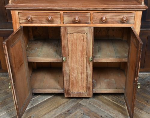 SCOTTISH VICTORIAN PINE KITCHEN DRESSER - ADDITIONAL PHOTO 9