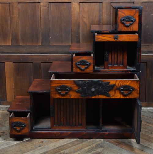 JAPANESE KAIDAN TANSU STEP CHEST - ADDITIONAL PHOTO 17