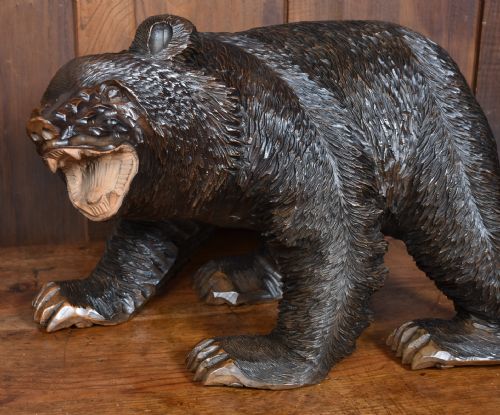 fig 1. Japanese Carved Wooden Bear
