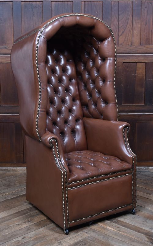 chesterfield porter chair - CATEGORY: ANTIQUE CHAIRS - DATED 1920