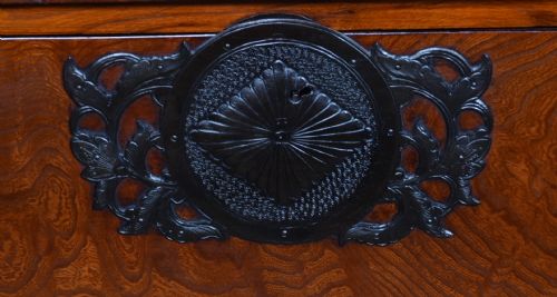 JAPANESE CEDAR WOOD TANSU CHEST - ADDITIONAL PHOTO 5