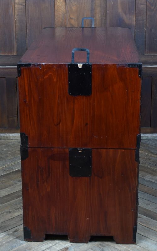 JAPANESE CEDAR WOOD TANSU CHEST - ADDITIONAL PHOTO 15