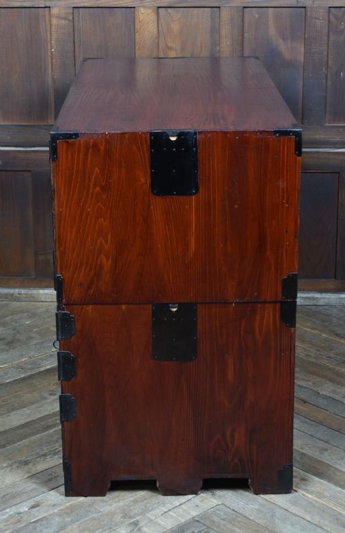 JAPANESE CEDAR WOOD TANSU CHEST - ADDITIONAL PHOTO 22