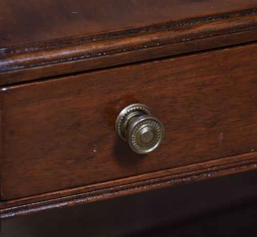 PAIR OF EDWARDIAN MAHOGANY SIDE TABLES - ADDITIONAL PHOTO 2