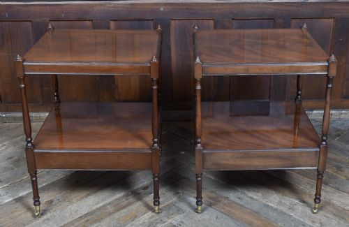 PAIR OF EDWARDIAN MAHOGANY SIDE TABLES - ADDITIONAL PHOTO 6