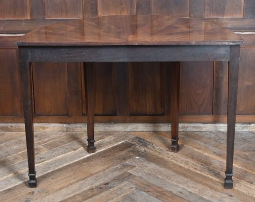EDWARDIAN MAHOGANY DEMI LUNE CONSOLE TABLE - ADDITIONAL PHOTO 10