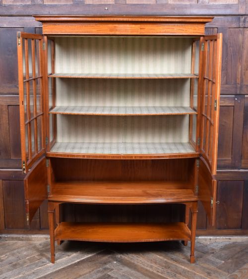 EDWARDIAN SATINWOOD DISPLAY CABINET - ADDITIONAL PHOTO 10