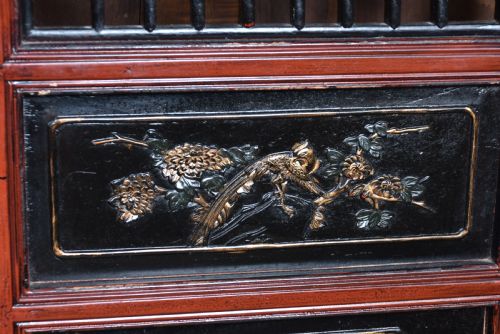 JAPANESE FOURPANEL FOLDING SCREEN - ADDITIONAL PHOTO 11