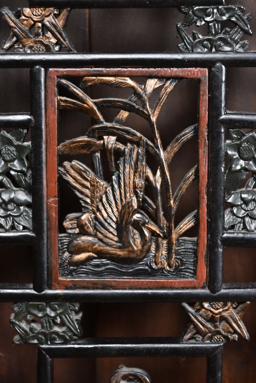 JAPANESE FOURPANEL FOLDING SCREEN - ADDITIONAL PHOTO 15