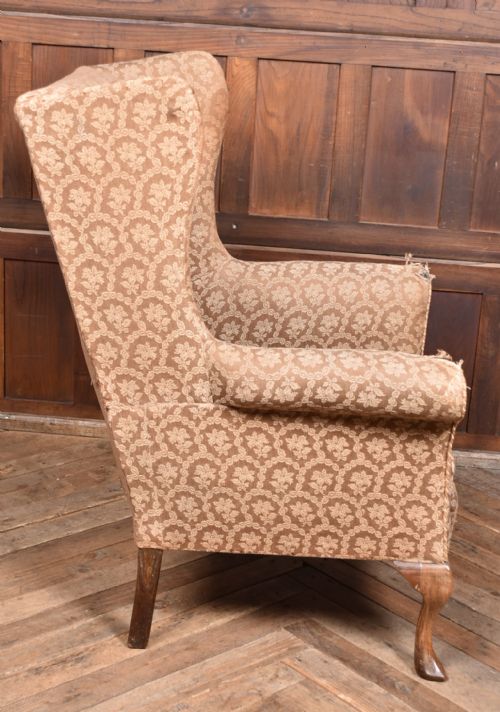 19TH CENTURY WING BACK ARM CHAIR - ADDITIONAL PHOTO 9