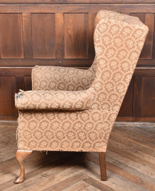 19TH CENTURY WING BACK ARM CHAIR - ADDITIONAL PHOTO 11