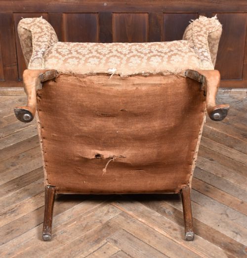 19TH CENTURY WING BACK ARM CHAIR - ADDITIONAL PHOTO 12