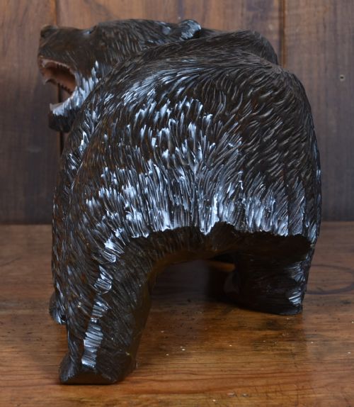 JAPANESE CARVED WOODEN BEAR - ADDITIONAL PHOTO 6