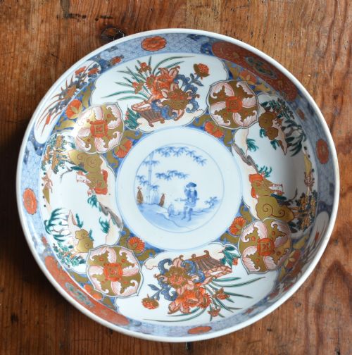 JAPANESE IMARI PORCELAIN BOWL - ADDITIONAL PHOTO 1