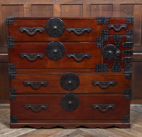 JAPANESE CEDAR TANSU CHEST - ADDITIONAL PHOTO 1