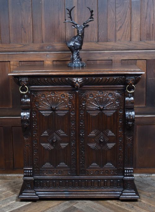 VICTORIAN OAK CABINET - ADDITIONAL PHOTO 1