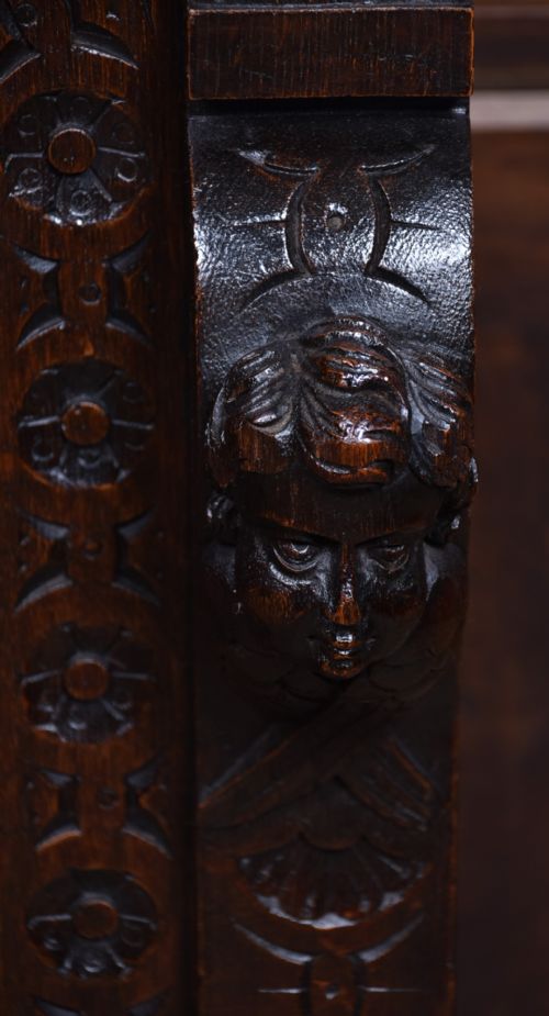 VICTORIAN OAK CABINET - ADDITIONAL PHOTO 4