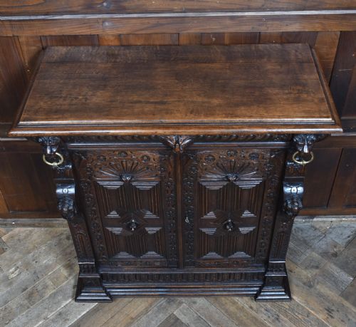 VICTORIAN OAK CABINET - ADDITIONAL PHOTO 7