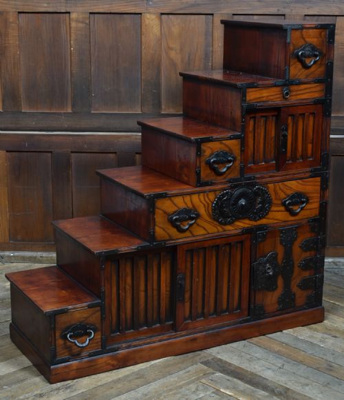 JAPANESE KAIDAN TANSU STEP CHEST - ADDITIONAL PHOTO 1