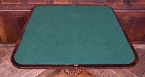 VICTORIAN ROSEWOOD FOLDOVER GAMES TABLE - ADDITIONAL PHOTO 8