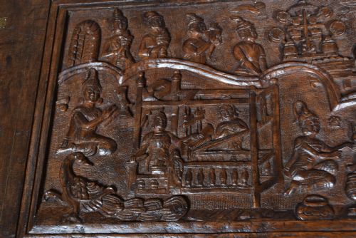 19THCENTURY INDIAN TEAK STORAGE CHEST - ADDITIONAL PHOTO 4