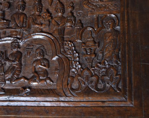 19THCENTURY INDIAN TEAK STORAGE CHEST - ADDITIONAL PHOTO 5