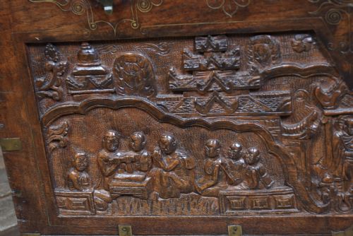 19THCENTURY INDIAN TEAK STORAGE CHEST - ADDITIONAL PHOTO 9