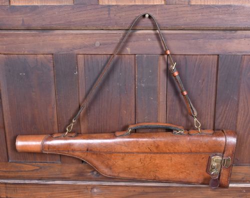 SCOTTISH LEATHER LEG OF MUTTON GUN CASE - ADDITIONAL PHOTO 3