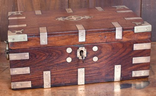 19thcentury campaign correspondence box - CATEGORY: ANTIQUE BOXES - DATED 19TH CENTURY