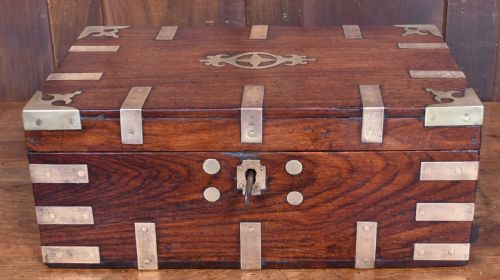 19THCENTURY CAMPAIGN CORRESPONDENCE BOX - ADDITIONAL PHOTO 1